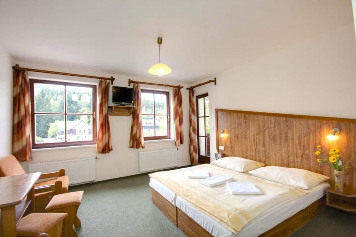 In-room safe, desk, blackout curtains, cots/infant beds