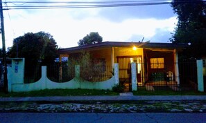 Front of property – evening/night