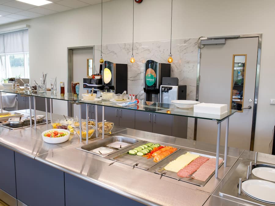Free daily buffet breakfast