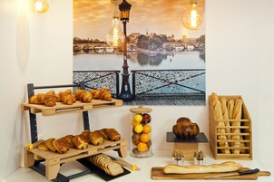 Daily buffet breakfast (EUR 17 per person)