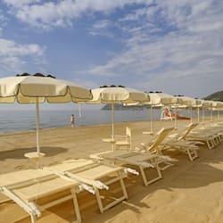 On the beach, beach bar
