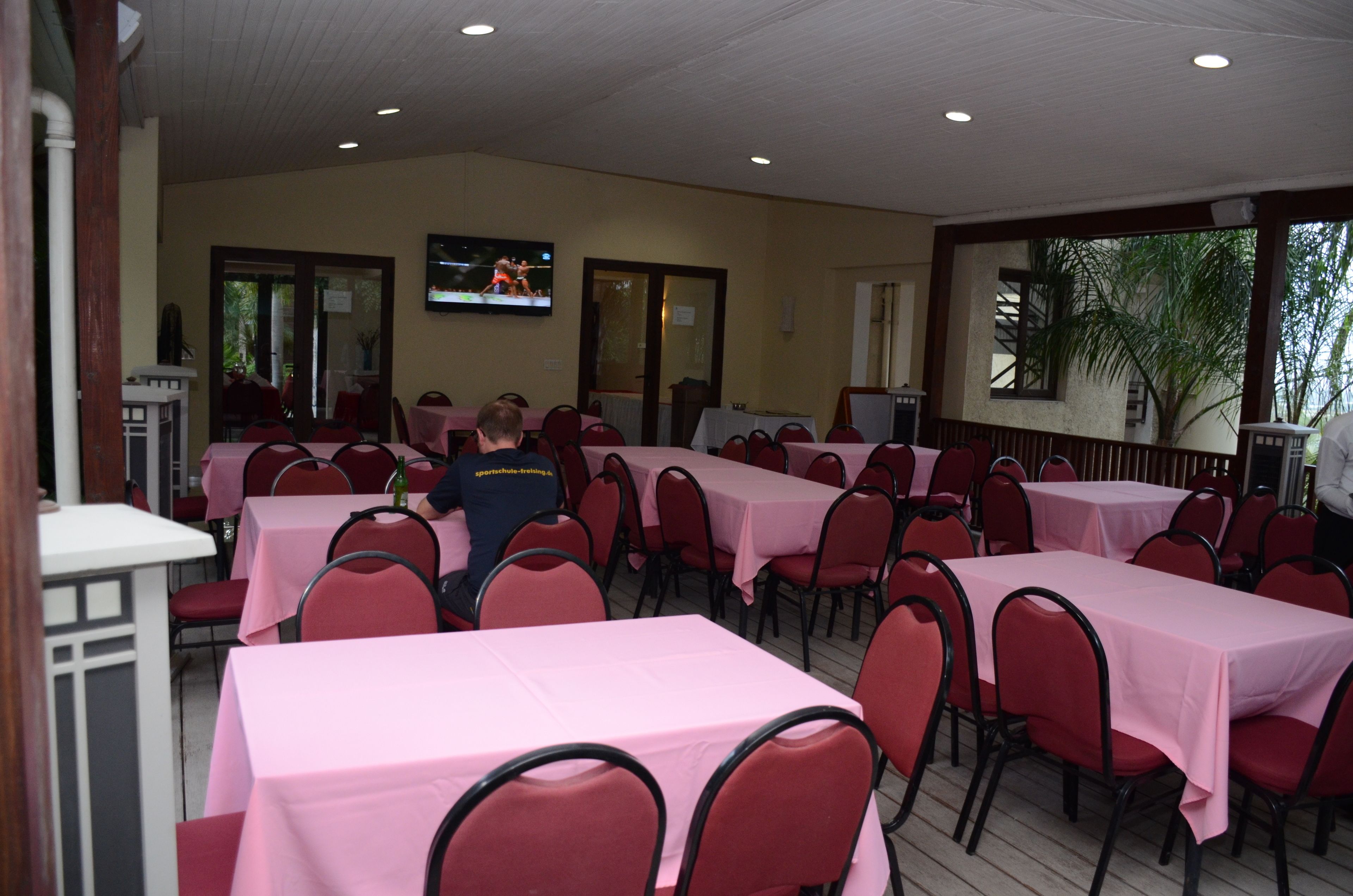 breakfast and dinner served, local and international cuisine