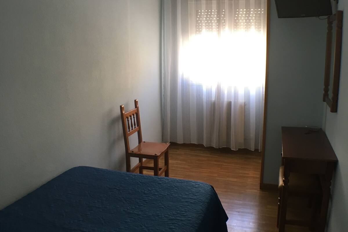 Desk, free WiFi, bed sheets