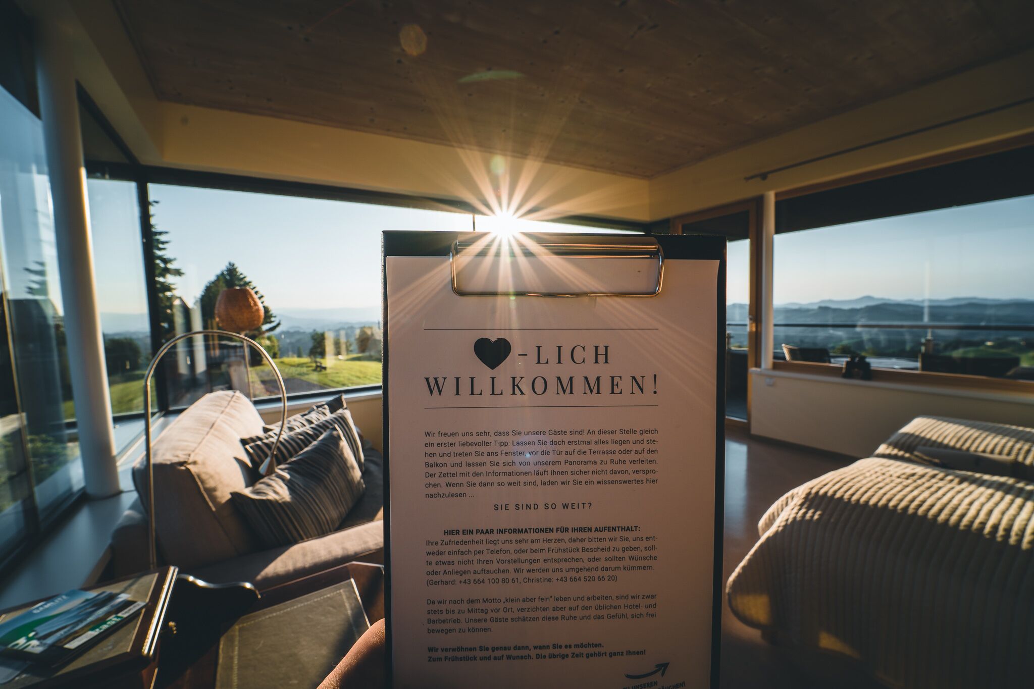 Design loft, balkon, uitzicht op heuvels | Uitzicht op de wijngaarden