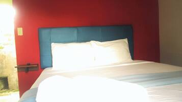 Basic Double Room, 1 Queen Bed, Shared Bathroom, City View | Terrace/patio