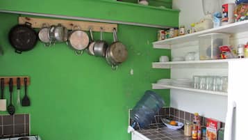 Shared fridge, microwave