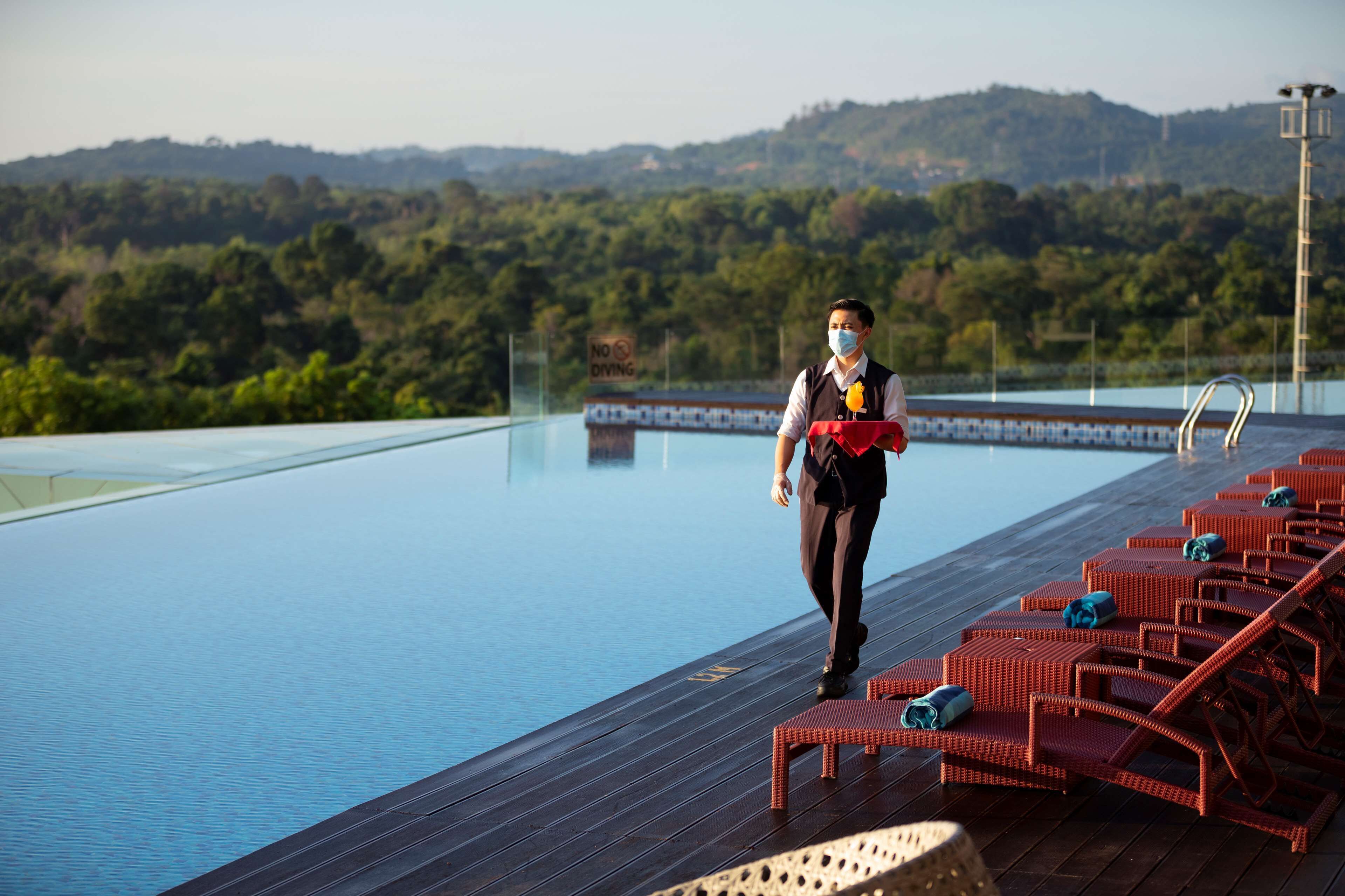 Alberca al aire libre 