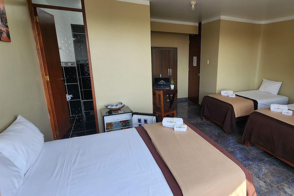 Premium bedding, iron/ironing board (on request), WiFi (free)