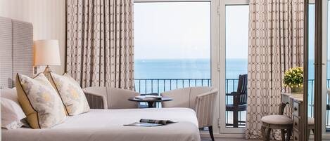 Sea View Balcony | Hypo-allergenic bedding, in-room safe, individually decorated