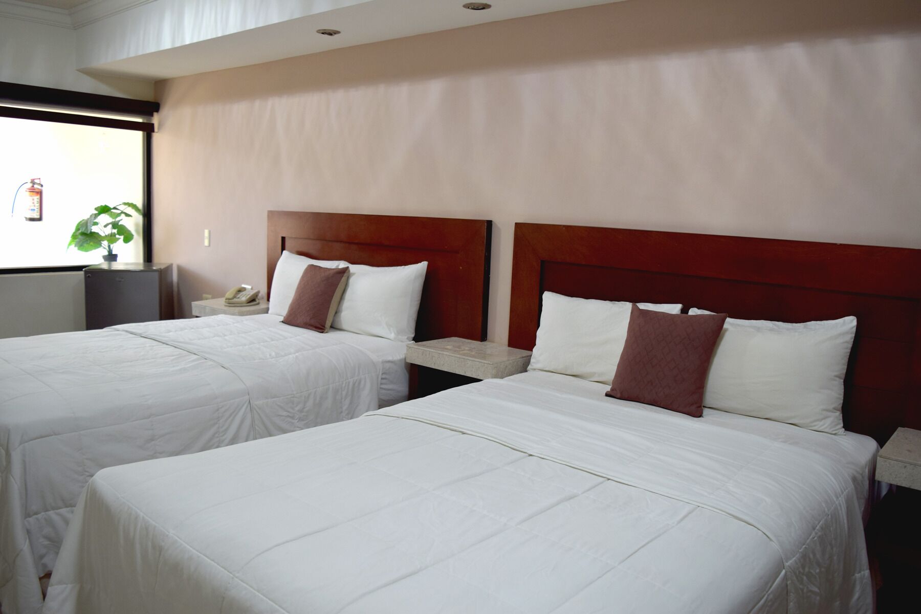 standard double room, 2 queen beds, non smoking | premium bedding, desk, iron/ironing board, free wifi