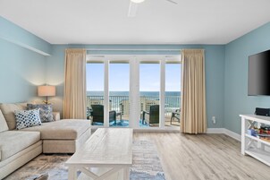 Íbúð - 1 svefnherbergi - útsýni yfir hafið (1518) | Stofa | 50-tommu snjallsjónvarp með kapalrásum, Netflix, Hulu.