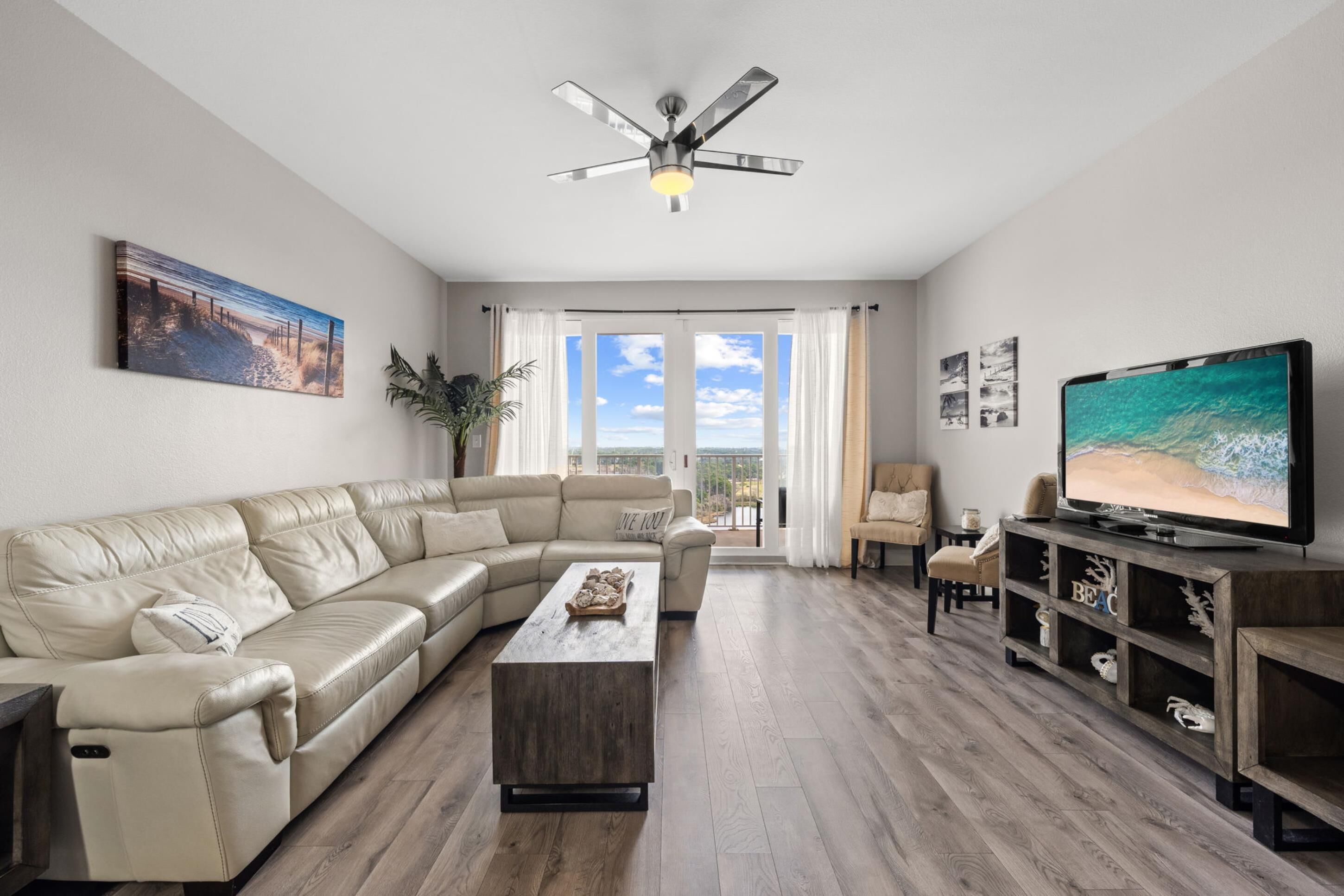 Condo | Living area | 50-inch Smart TV with cable channels, Netflix, Hulu