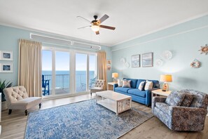 Condo, 1 Bedroom (2119) | Living area | 50-inch Smart TV with cable channels, Netflix, Hulu - Laketown Wharf Resort by Panhandle Getaways (Panama City Beach)