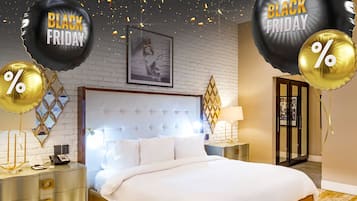 Loft Exclusive, 1 camera da letto, balcone, vista città | 1 camera, biancheria in cotone egiziano