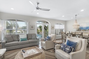 Condo, 3 Bedrooms, Pool View (B201) | Living area