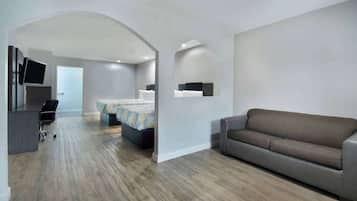 Deluxe Room, 2 Queen Beds, Non Smoking, Refrigerator & Microwave | Desk, iron/ironing board