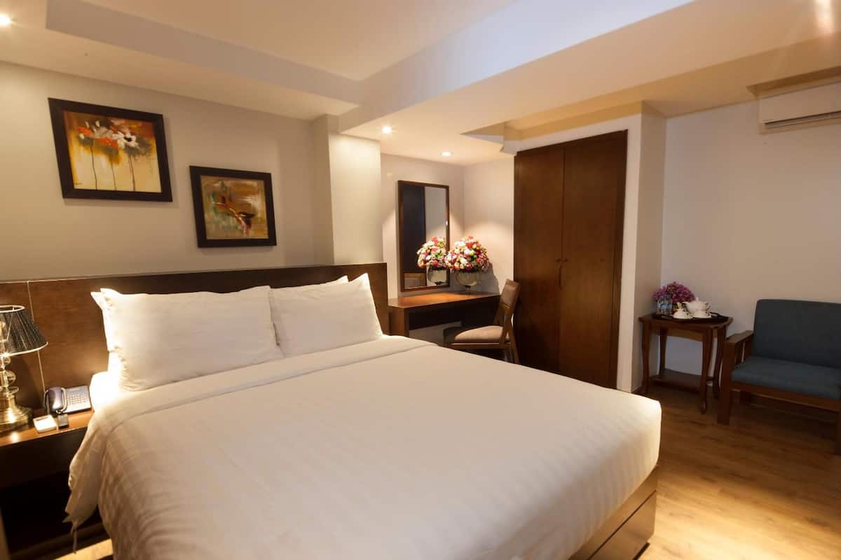 Quarto casal ou duplo superluxo | 1 quarto, frigobar, cofres nos quartos, escrivaninha