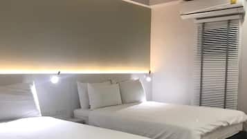 Twin Room, 2 Queen Beds | 1 bedroom, free WiFi