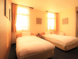 Standard Twin Room, 2 Bedrooms, Non Smoking | Down comforters, desk, laptop workspace, blackout drapes - A-Gate Hotel (Hakodate)