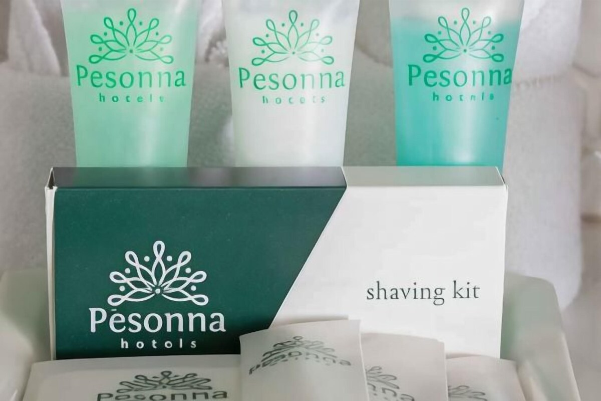 A shaving kit from Pesonna hotels.