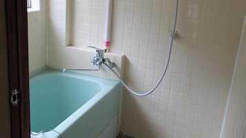 Japanese Style Apartment, 1 Room, Kitchenette | Bathroom | Combined shower/tub, spring water tub, free toiletries, hair dryer