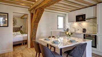 44AS - 2 Bedroom | Private kitchen | Fridge, microwave, stovetop, espresso maker