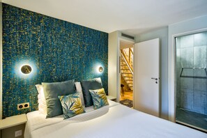 复式, 2 间卧室, 露台, 城市景观 | 客房内保险箱、特色装修、特色家居、办公桌