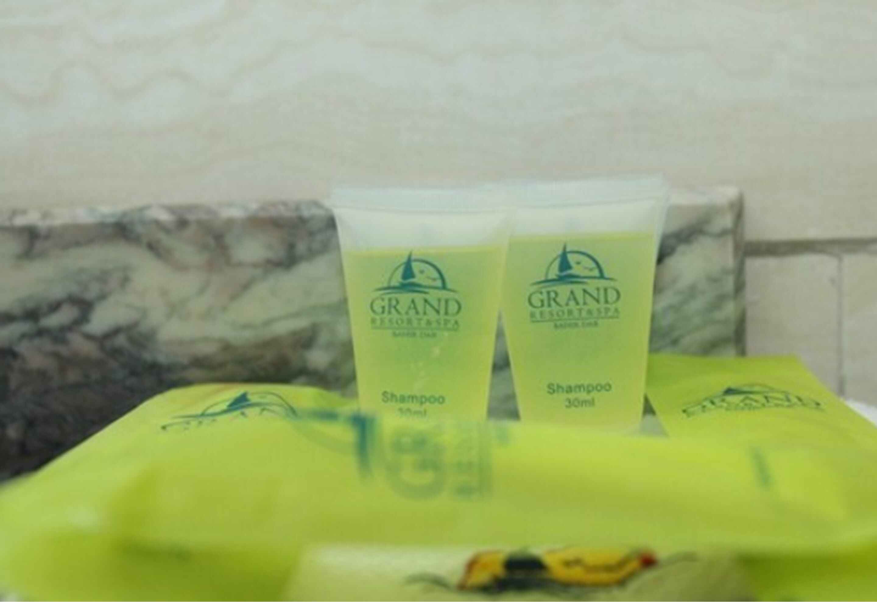 free toiletries, hair dryer, towels