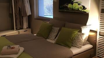 Comfort Apartment, 1 Bedroom, Balcony (Sauna) | Hypo-allergenic bedding, desk, blackout drapes, cribs/infant beds