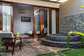 Deluxe Double Suite with Private Garden - Unlimited Free Airport & Downtown Transfer | View from room - Ung-D Hotel (Siem Reap)