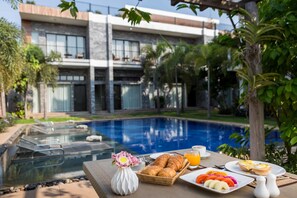 Breakfast meal - Ung-D Hotel (Siem Reap)