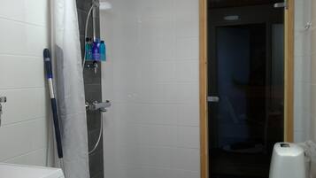 Superior Apartment, 1 Bedroom | Bathroom | Combined shower/tub, free toiletries, hair dryer, bidet