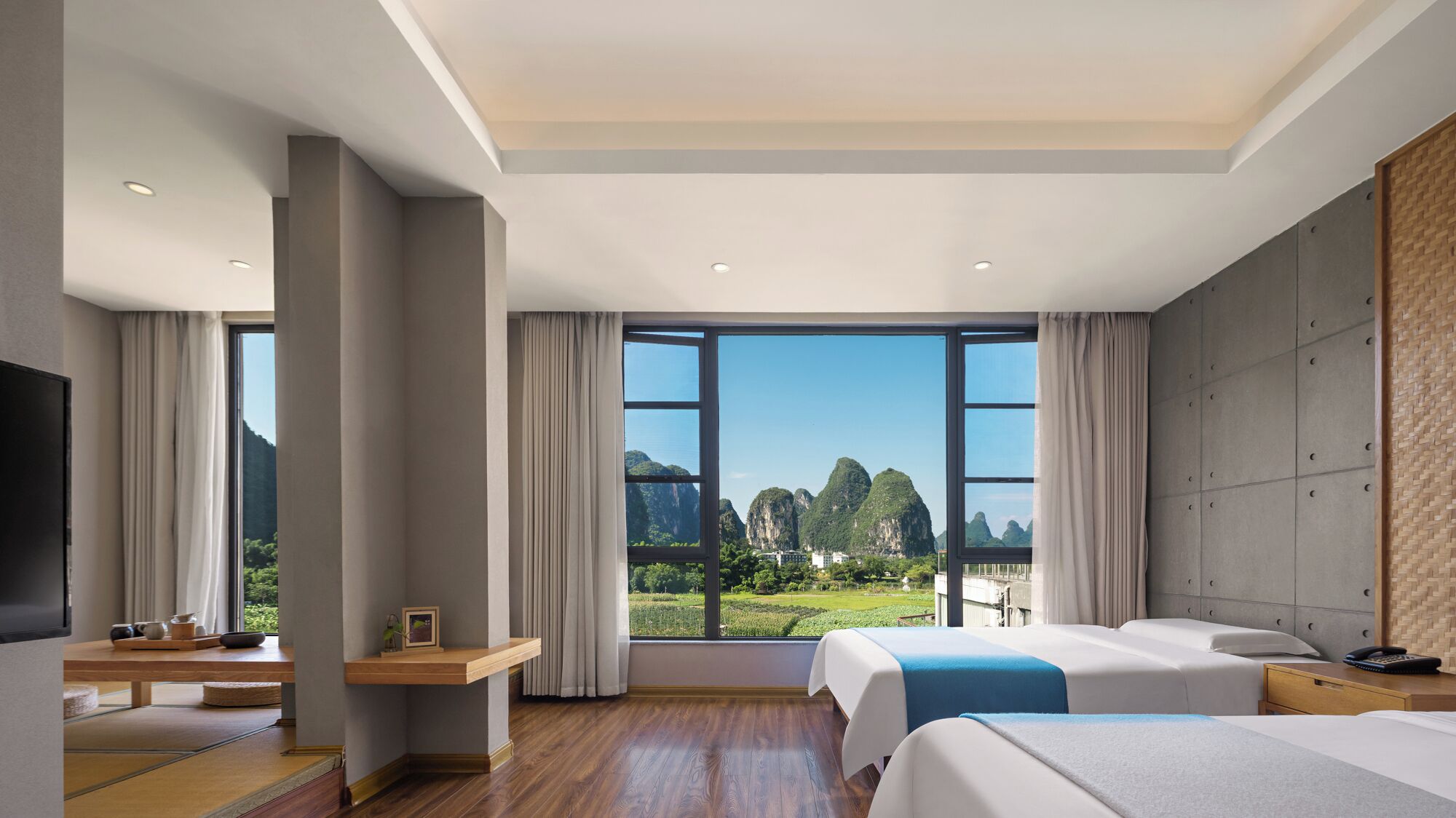 Zimmer, Bergblick (Deluxe Family Room With Tatami)