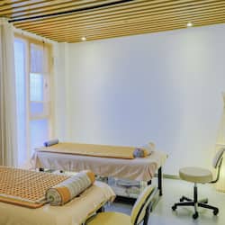 Aromatherapy, deep-tissue massages, massages