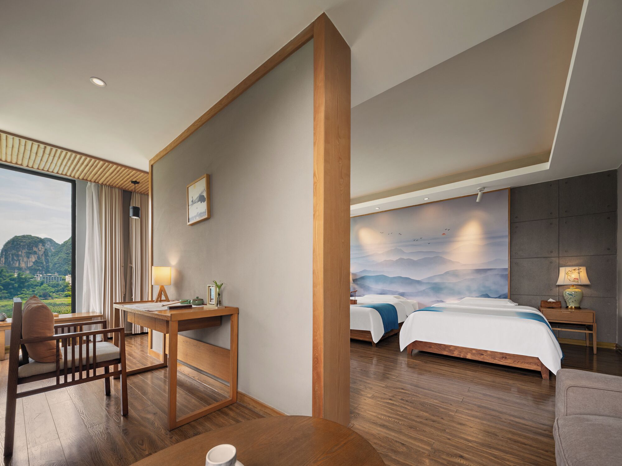 Deluxe-Dreibettzimmer, Bergblick