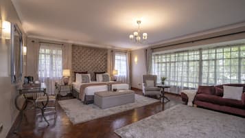 Premium bedding, down duvets, individually decorated