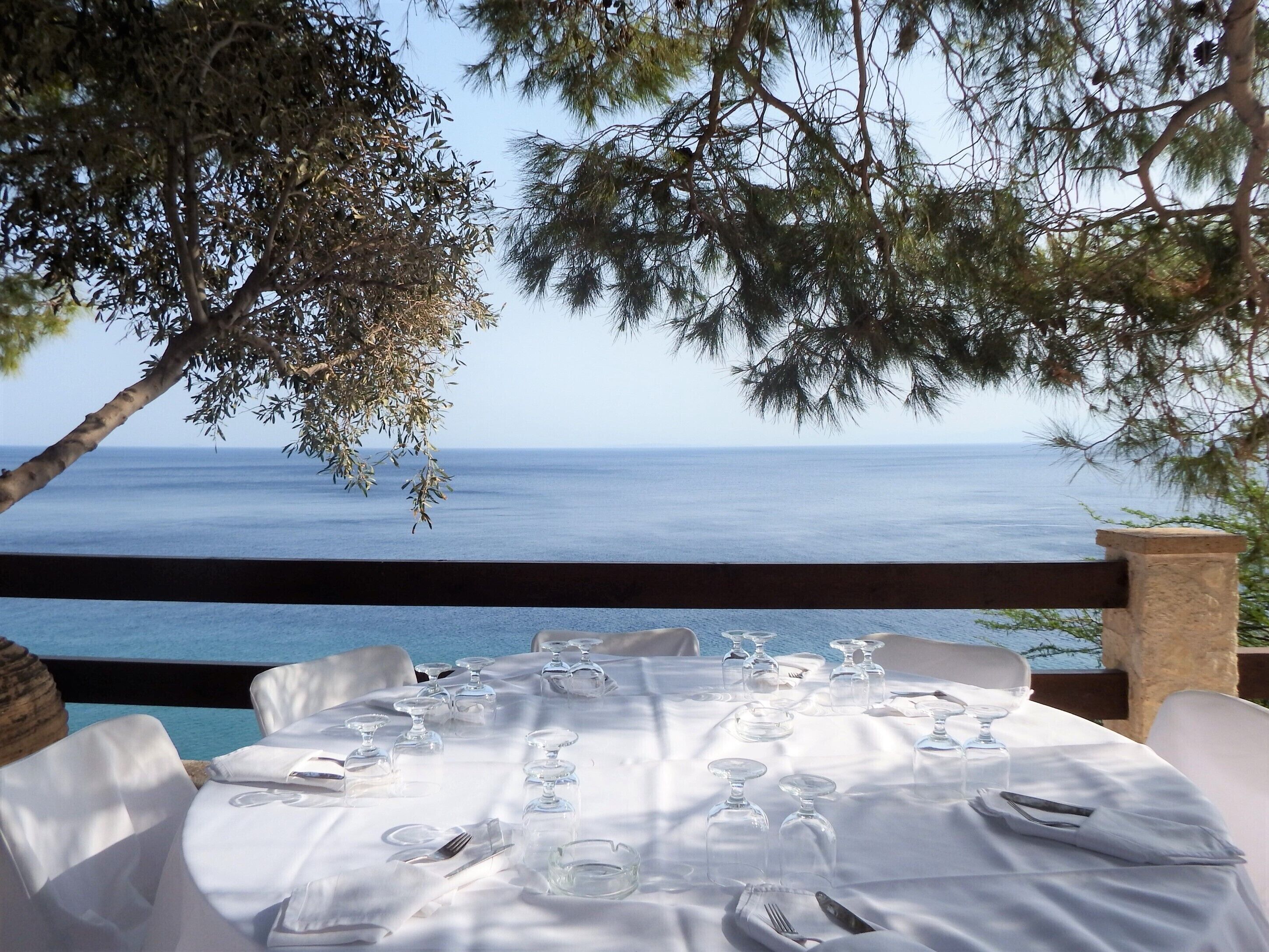 outdoor wedding area