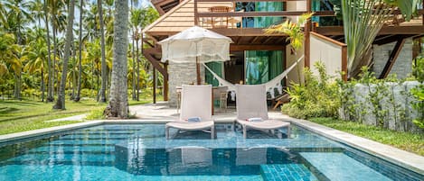 Bangalô Casal Luxo - Piscina Privada | 1 bedroom, Egyptian cotton sheets, premium bedding, minibar