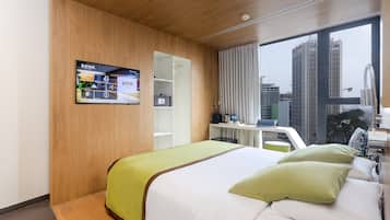 1 dormitorio y ropa de cama de alta calidad