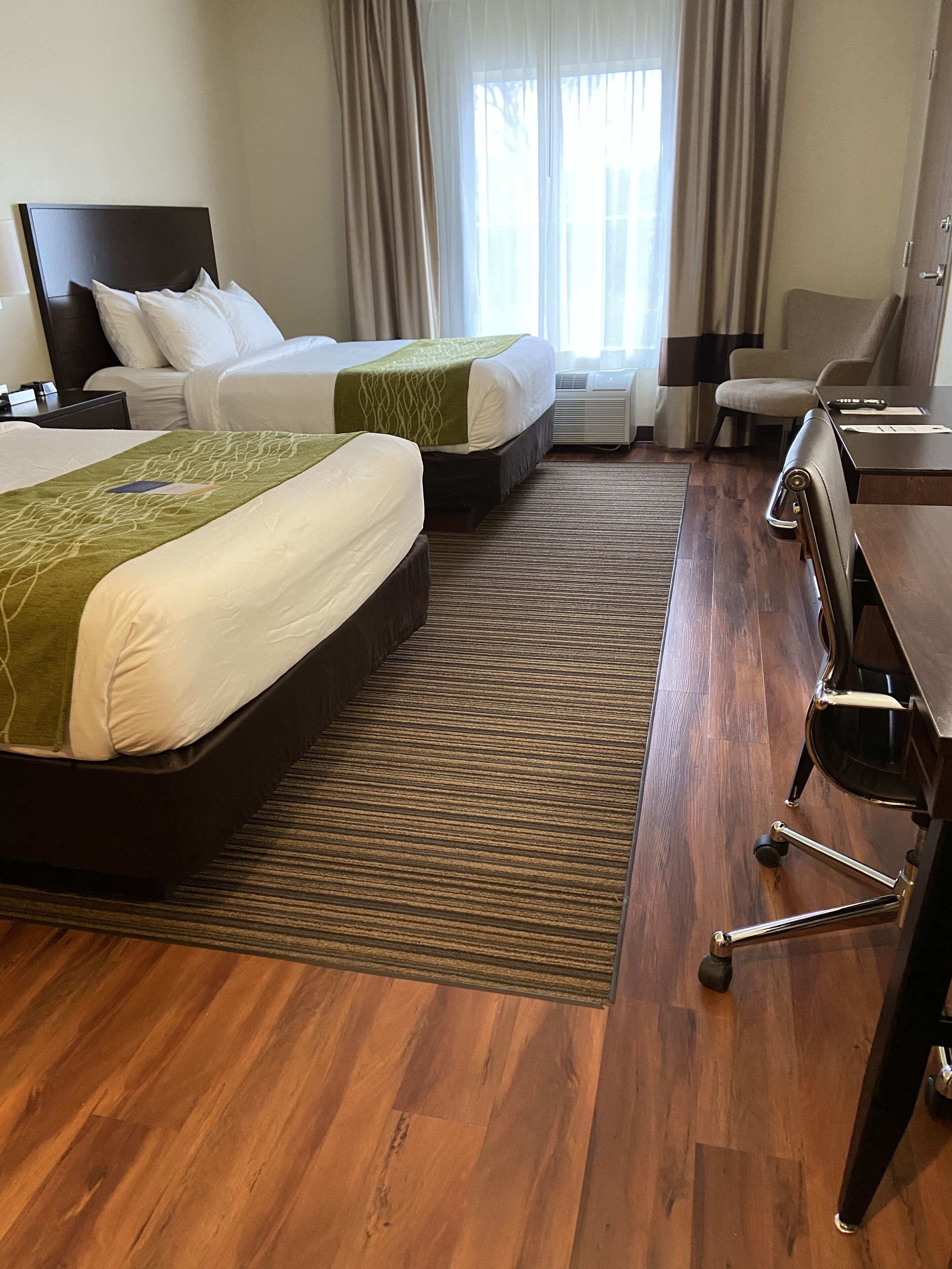 room, 2 queen beds, accessible, non smoking | premium bedding, in-room safe, desk, blackout curtains