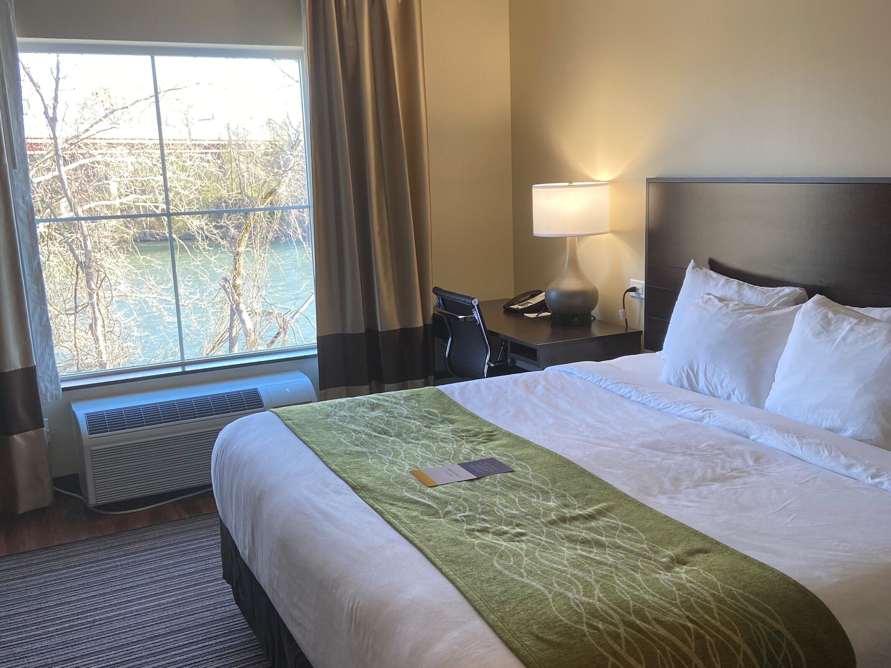 Room, 1 King Bed, Non Smoking, River View | Premium bedding, in-room safe, desk, blackout drapes