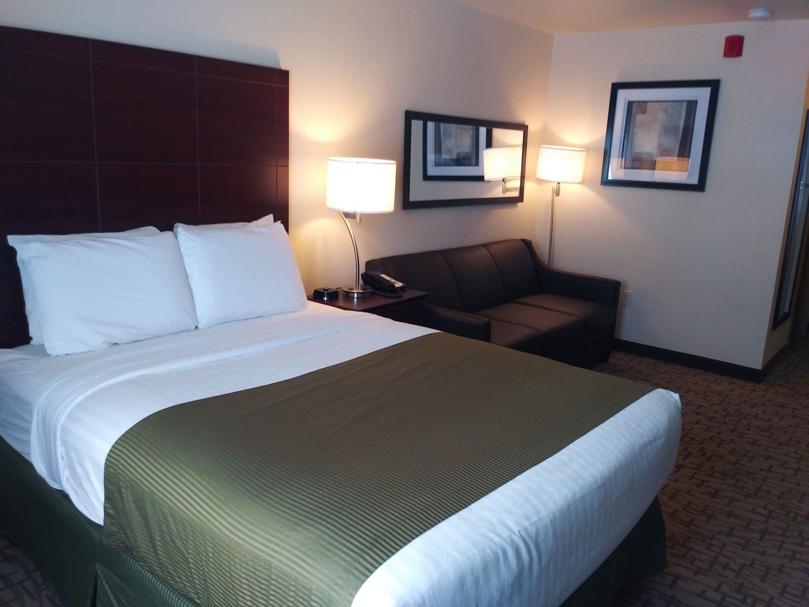 Premium bedding, down comforters, in-room safe, desk