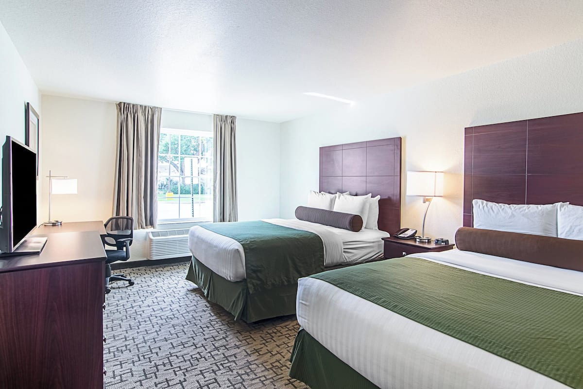 room, 2 queen beds, non smoking | 1 bedroom, in-room safe, desk, laptop workspace