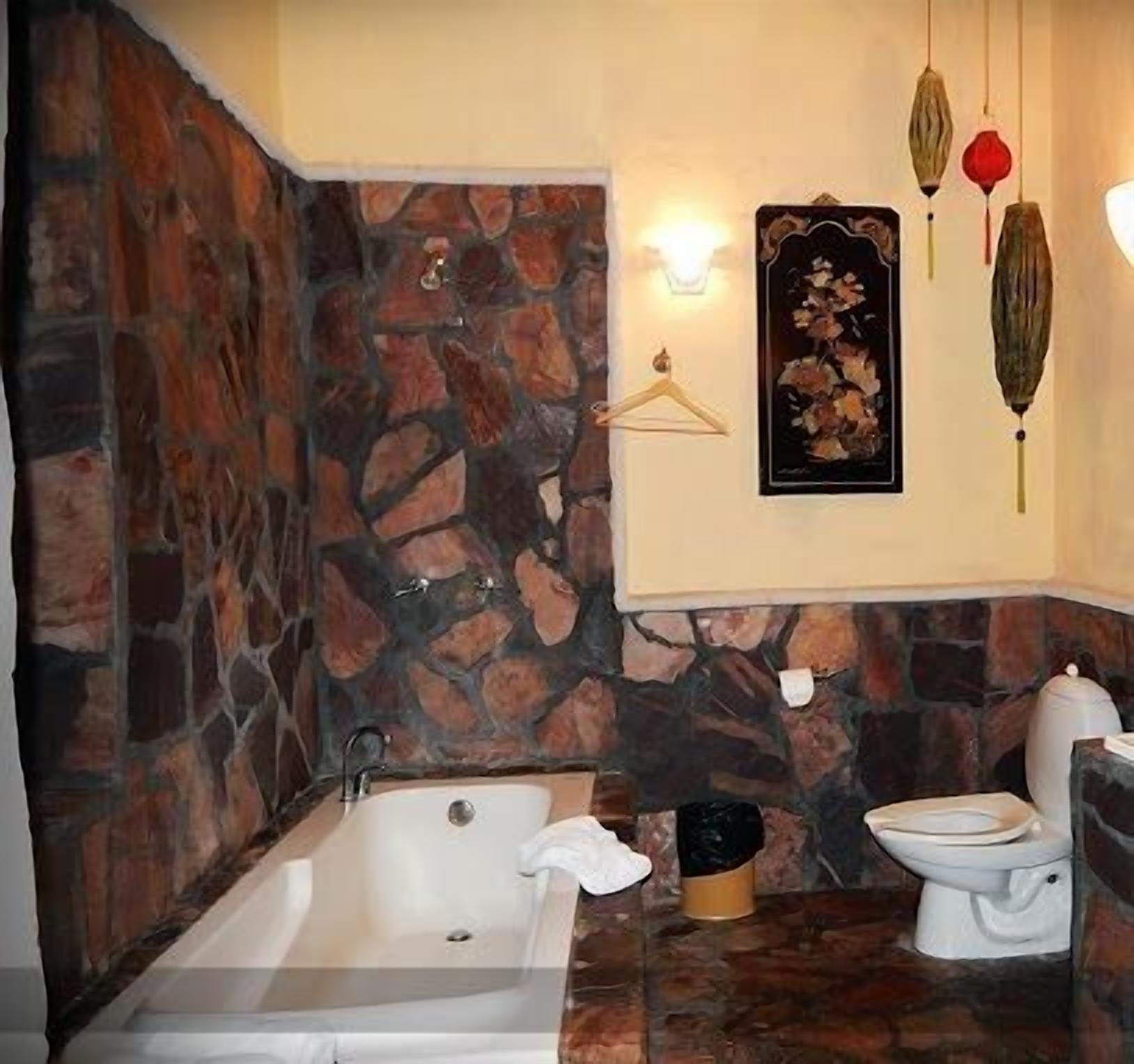 free toiletries, hair dryer, towels, shampoo