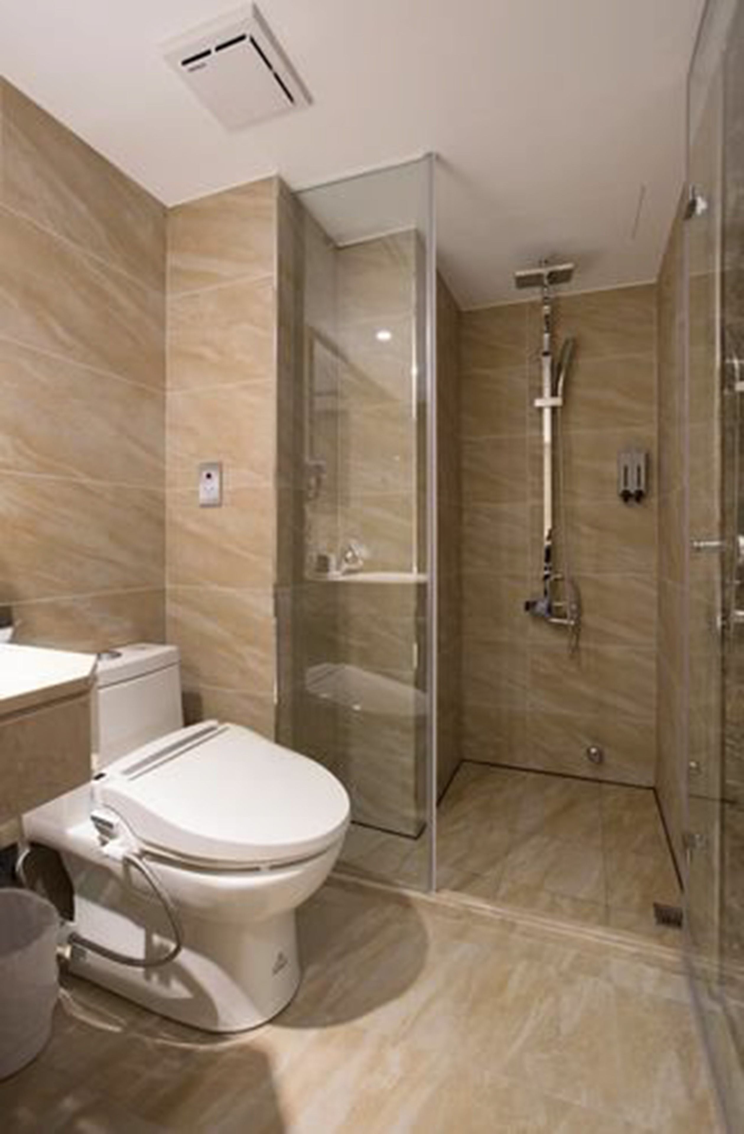 classic double room | bathroom | hair dryer, slippers, bidet, towels