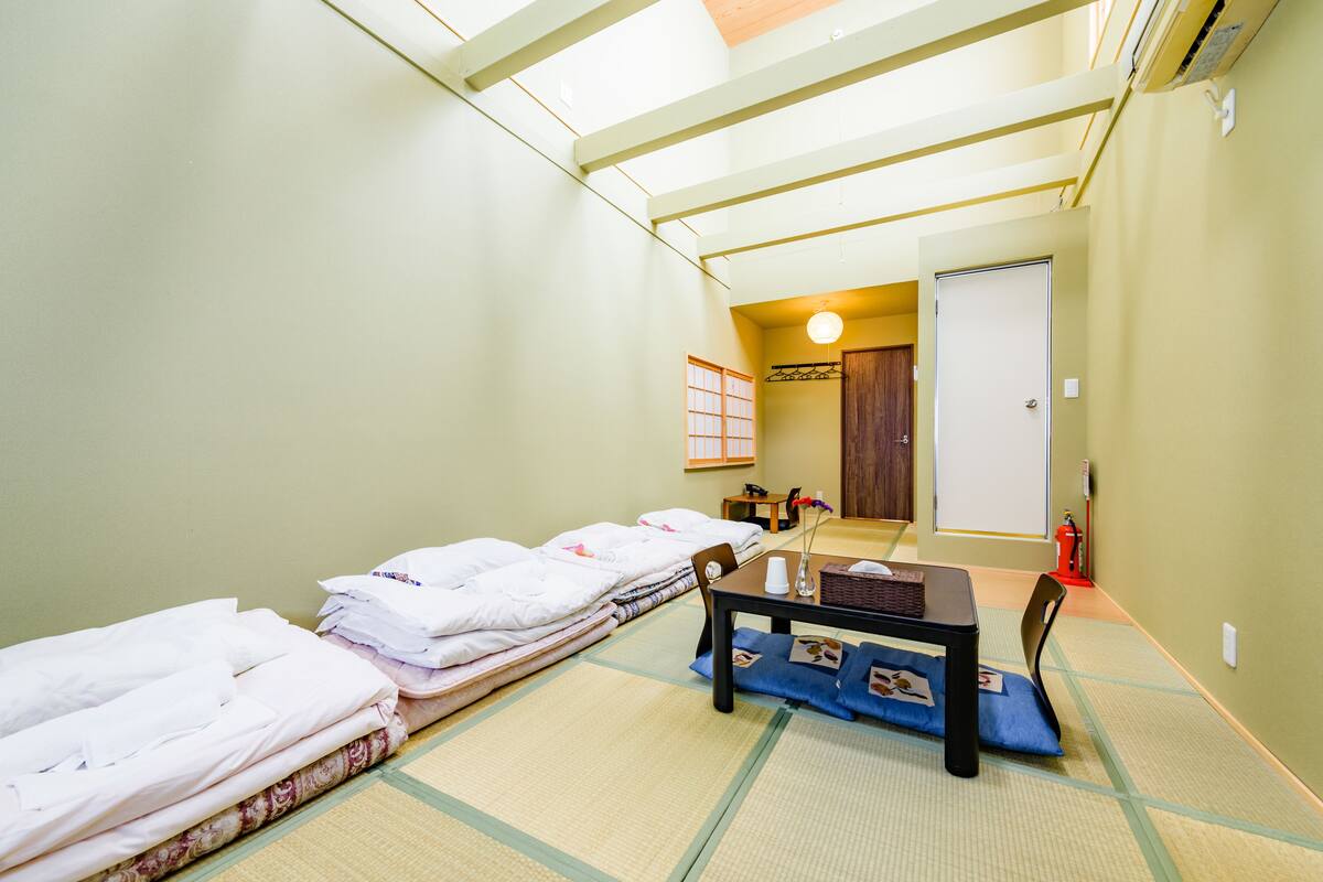 Japanese Style Room For 4 Persons | Desk, free WiFi