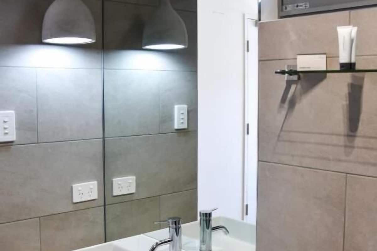 free toiletries, hair dryer, towels