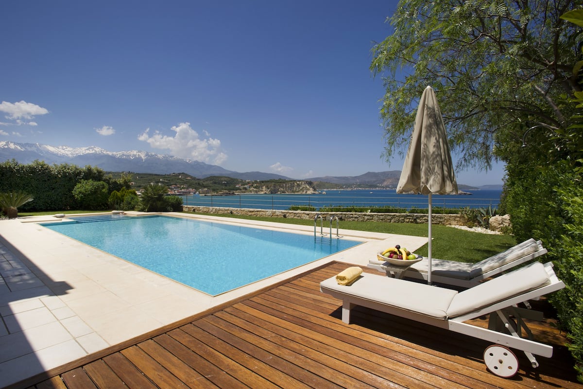 Villa, 3 Bedrooms, Private Pool (Ammos) | Terrace/patio