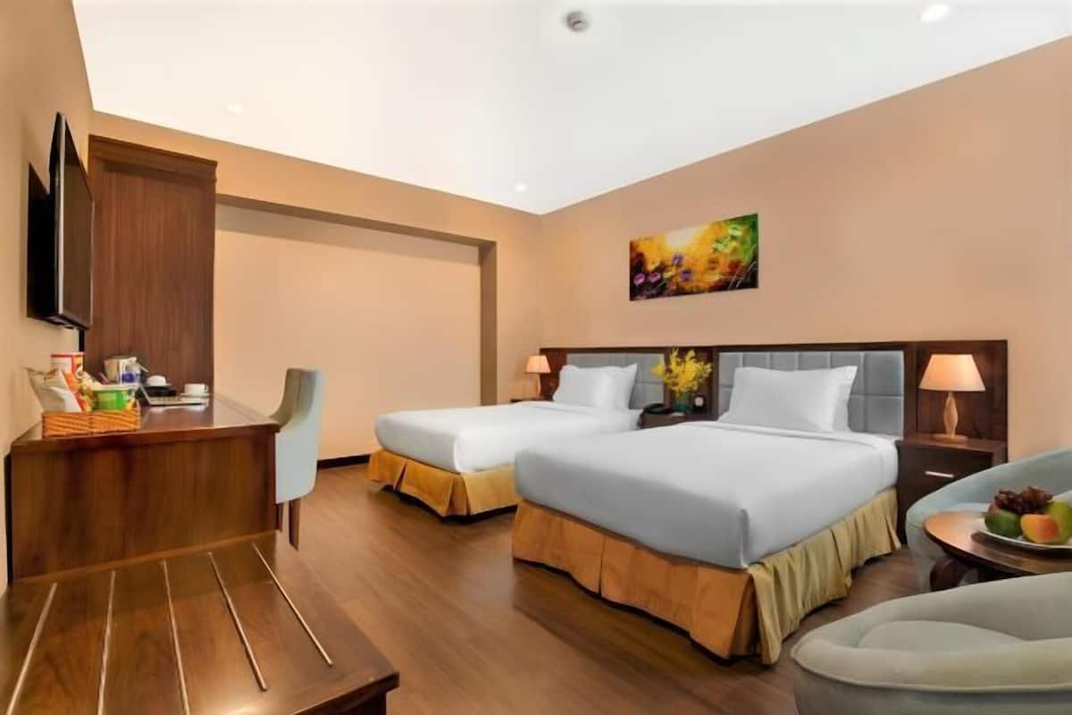 1 habitación, ropa de cama de alta calidad, minibar y escritorio