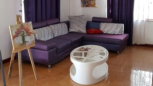 Sitteområde i lobbyen